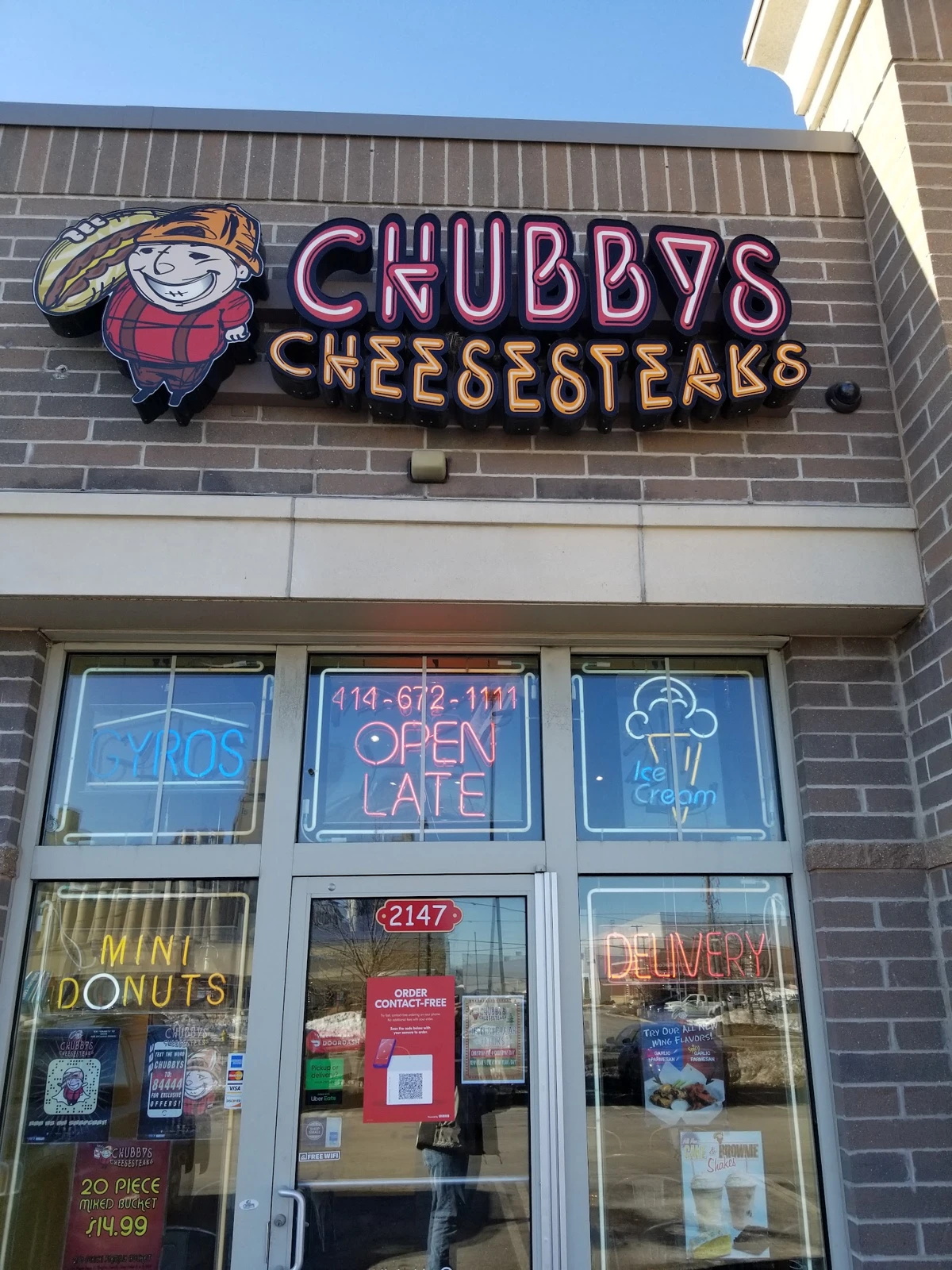 Chubby’s Cheesesteaks Miller Parkway storefront